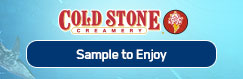 Cold Stone Creamery: Sample to Enjoy
