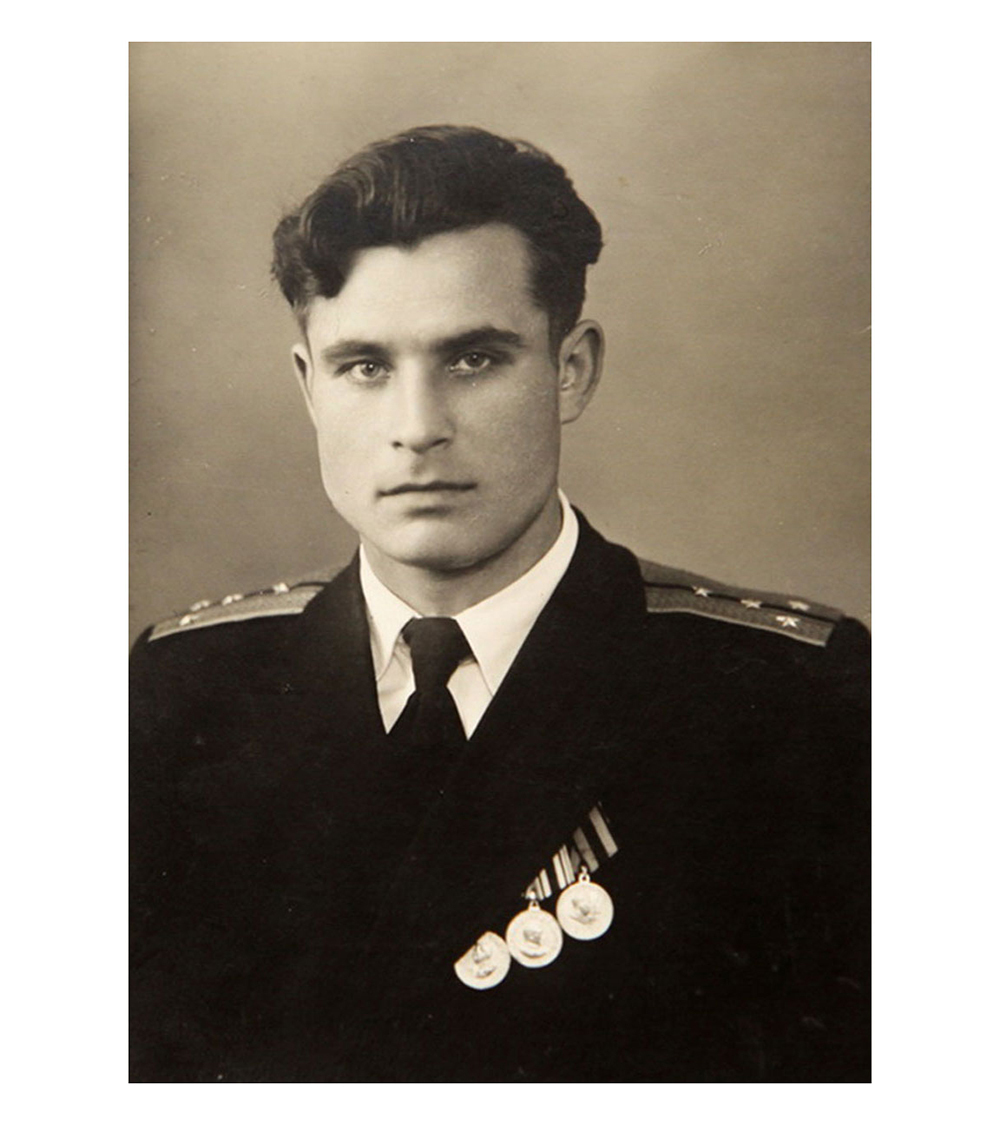 Portrait of a man against a sepia background