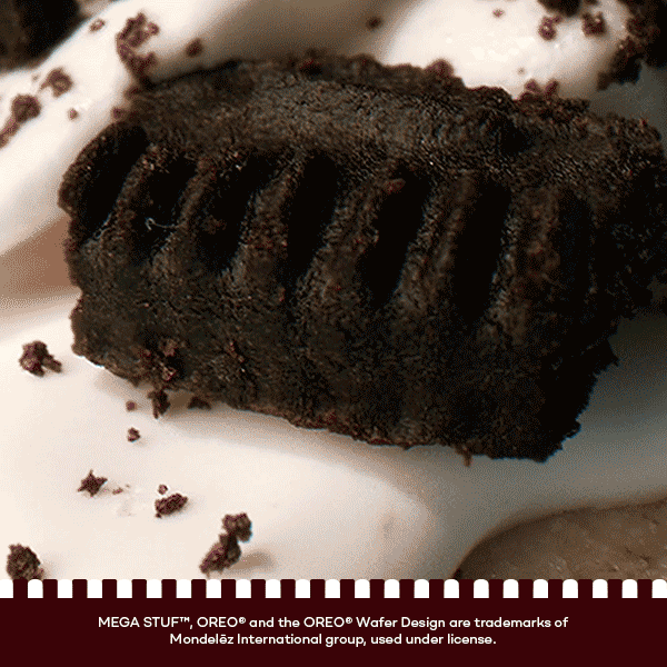 Baskin-Robbins OREO® MEGA STUF™ Cone & Cappuccino Blast®