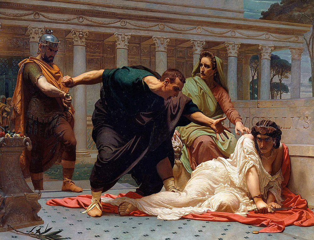 A painting of the empress's assassination