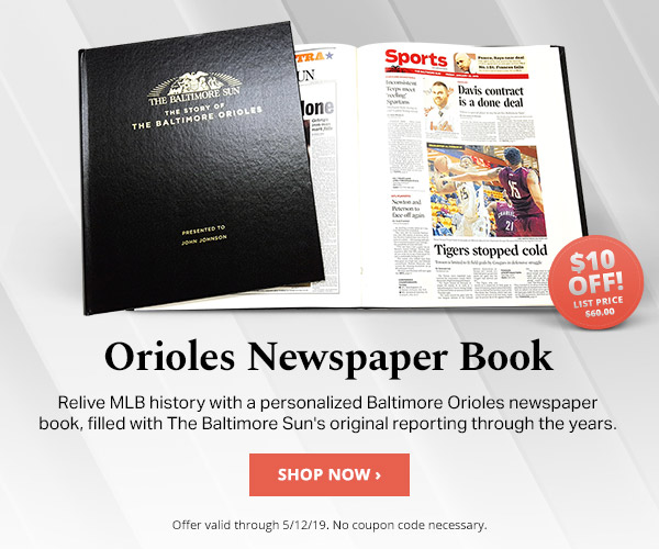 Save $10 on 'The Story of the Baltimore Orioles' Newspaper Book!