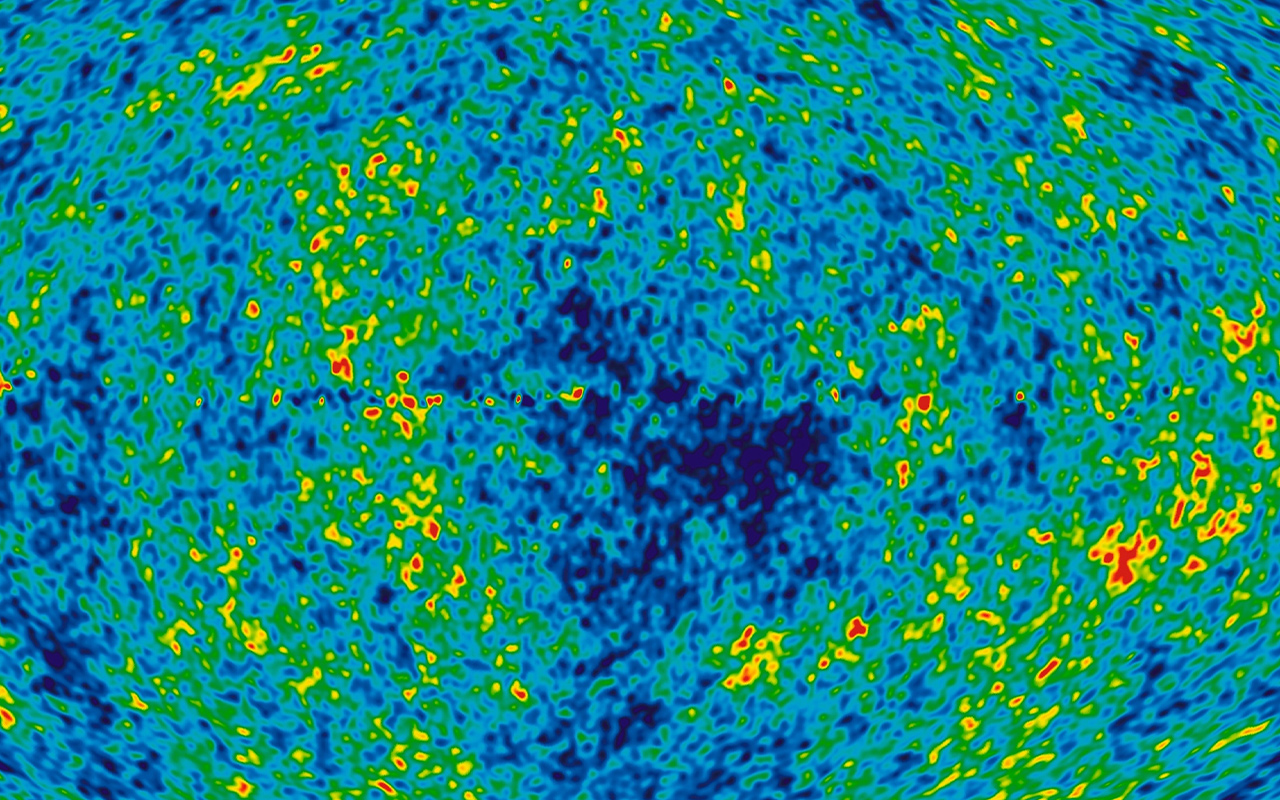 This image shows the cosmic microwave background—the oldest light in the universe, released shortly after the big bang.
