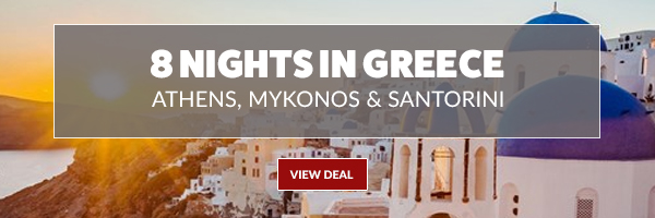 Athens, Mykonos & Santorini in 8 Nights, Save $305