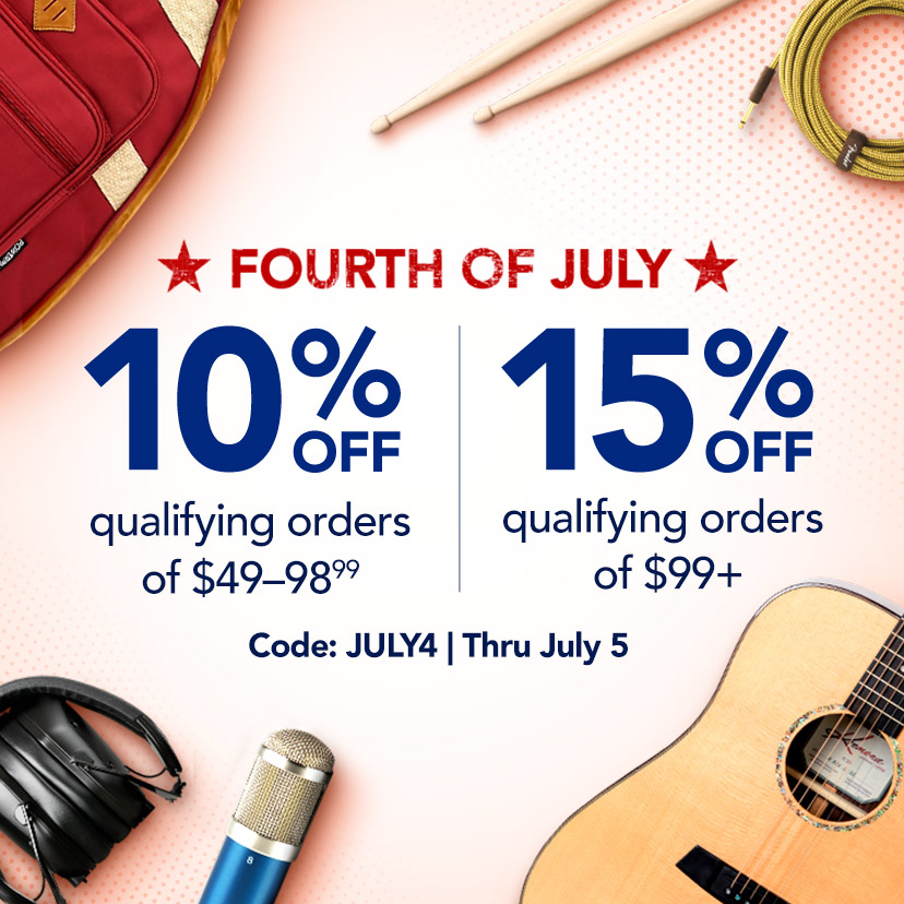 Buy More, Save More. 10% off qualifying orders of $49&#8211;98.99. 15% off qualifying orders of $99+. Code: JULY4. Now thru 7/5