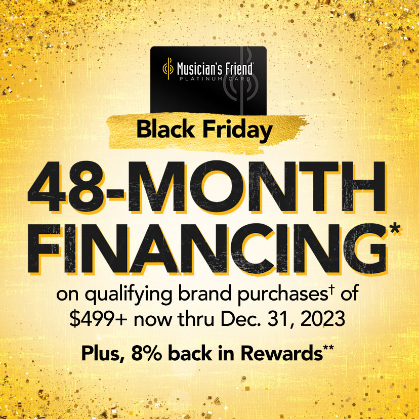 Black Friday 48-month financing* on qualifying brand Platinum Card purchases† of $499+, now thru Dec. 31, 2023. Plus, 8% back in Rewards**. Details
