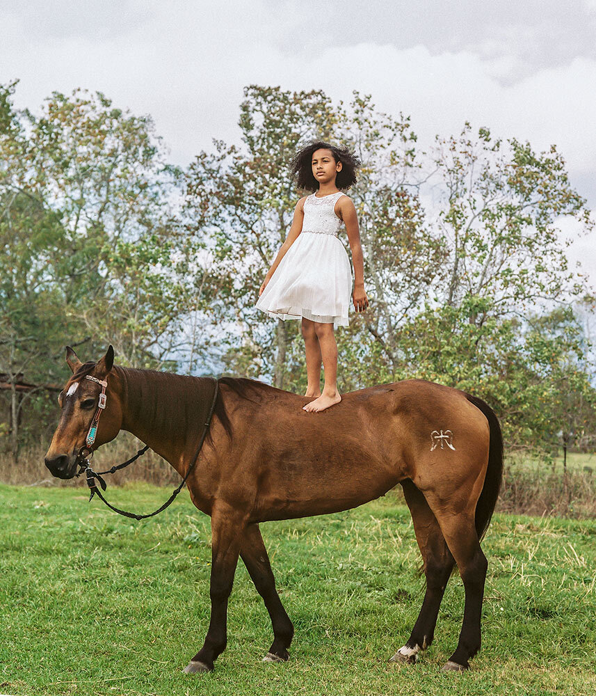 youth champion MaLana Lewis in 2020 with her horse, Star