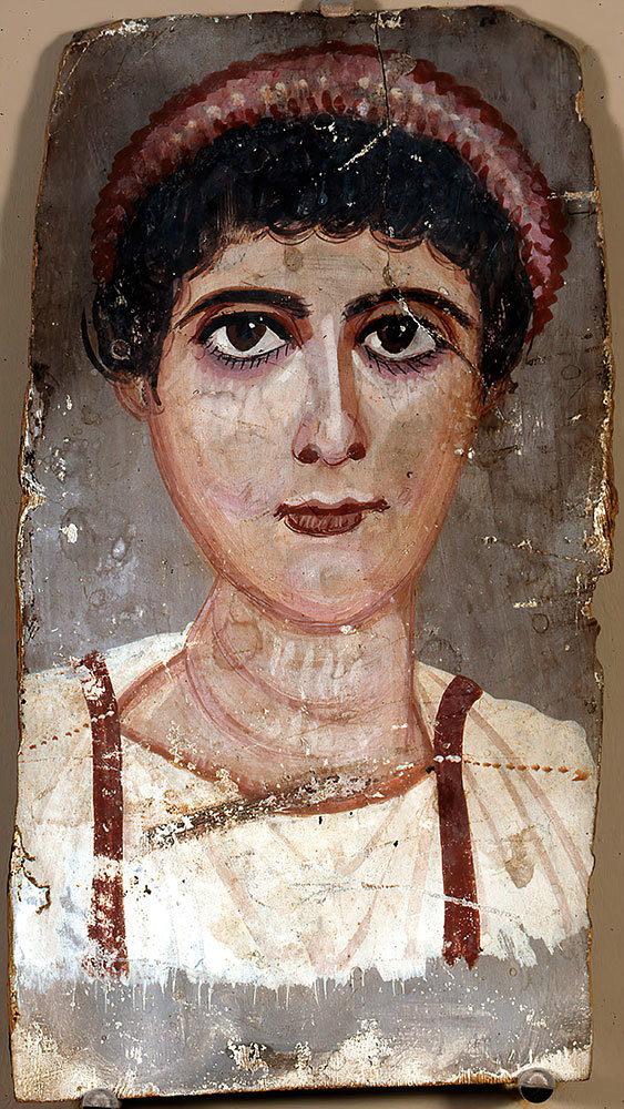 A painting of a woman