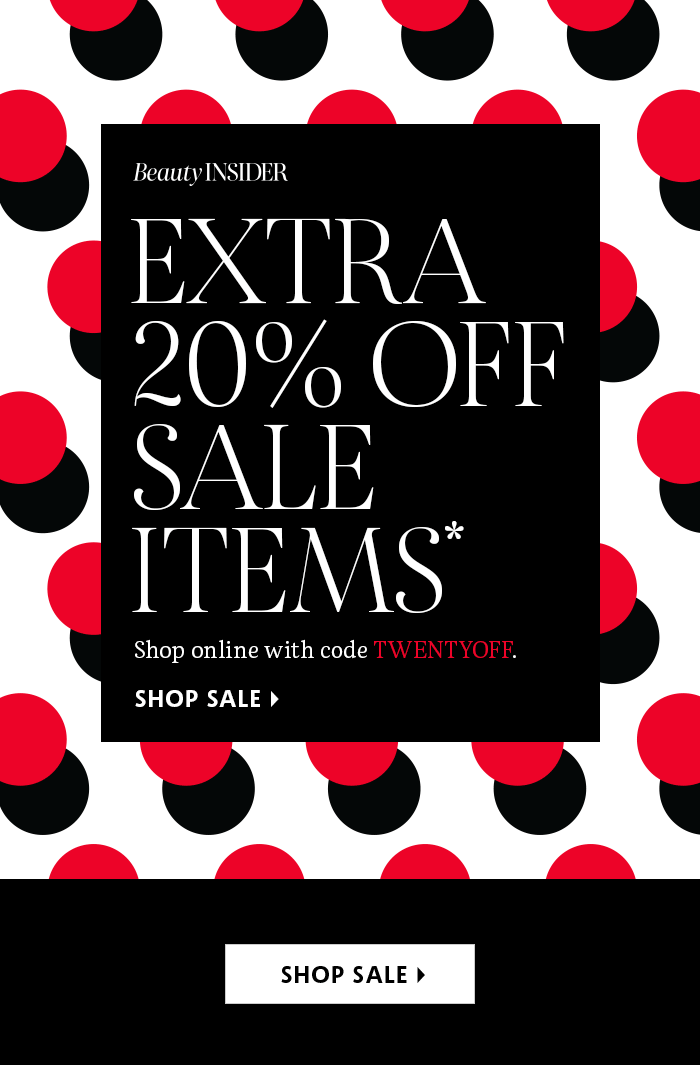Extra 20% Off Sale Items*