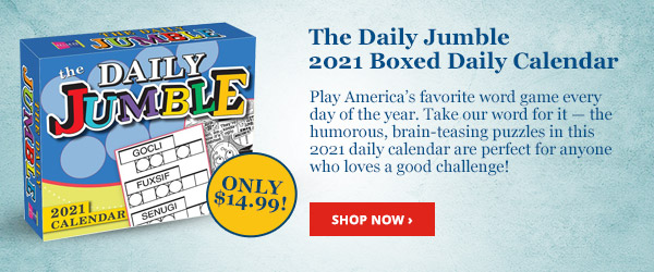 Get Ready for the New Year with The Daily Jumble 2021 Boxed Daily Calendar