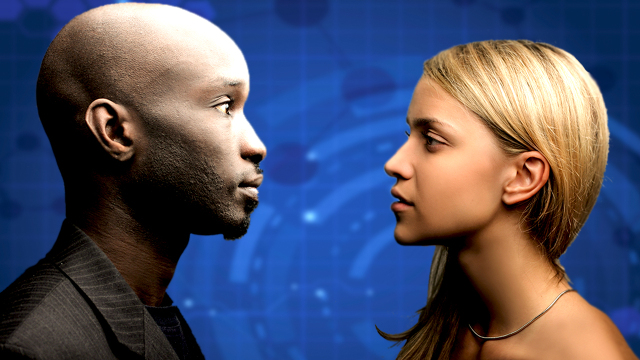 Black man and white woman
