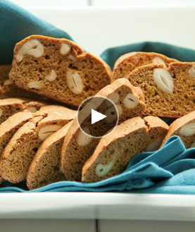 Your Coffee's New BFF: Pumpkin and Cashew Biscotti