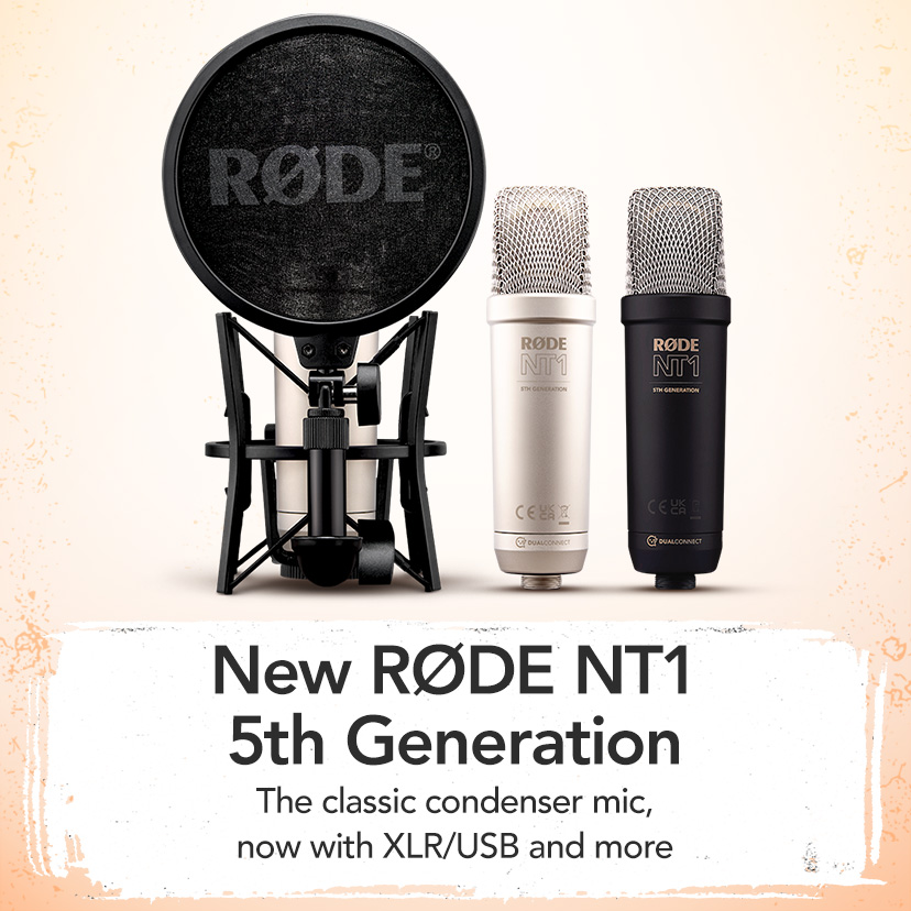 New RØDE NT1 5th Generation. The classic condenser mic, now with XLR/USB and more. Shop Now