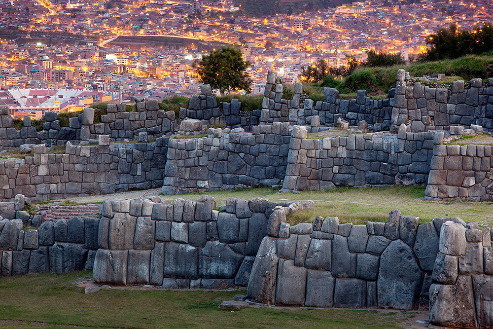 an ancient fortress in Peru