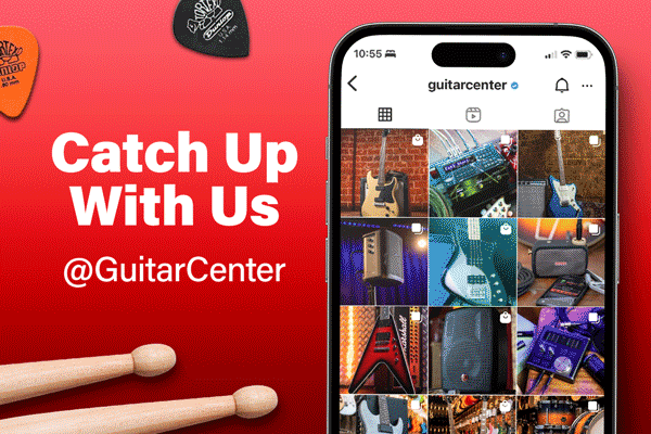 Follow @GuitarCenter on Socials