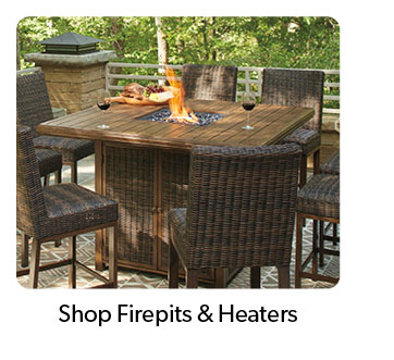 Click to Shop Firepits and Heaters.