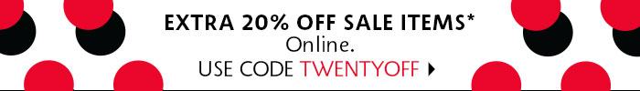 Extra 20% off sale items*