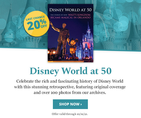 Get 20% OFF the NEW 'Disney World at 50' Book