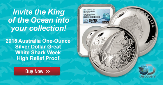 Shark Week Great White Coins