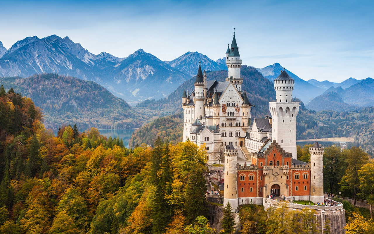 The scenic byway known as the Romantic Road wanders from Bavaria's castle-studded valleys.