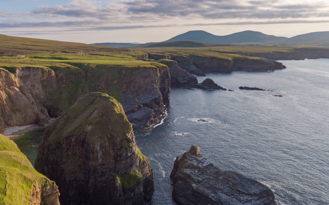 Along the Irish coast and once buried under bogland in County Mayo, Céide Fields is one of the most extensive Stone Age archaeological sites in the world.