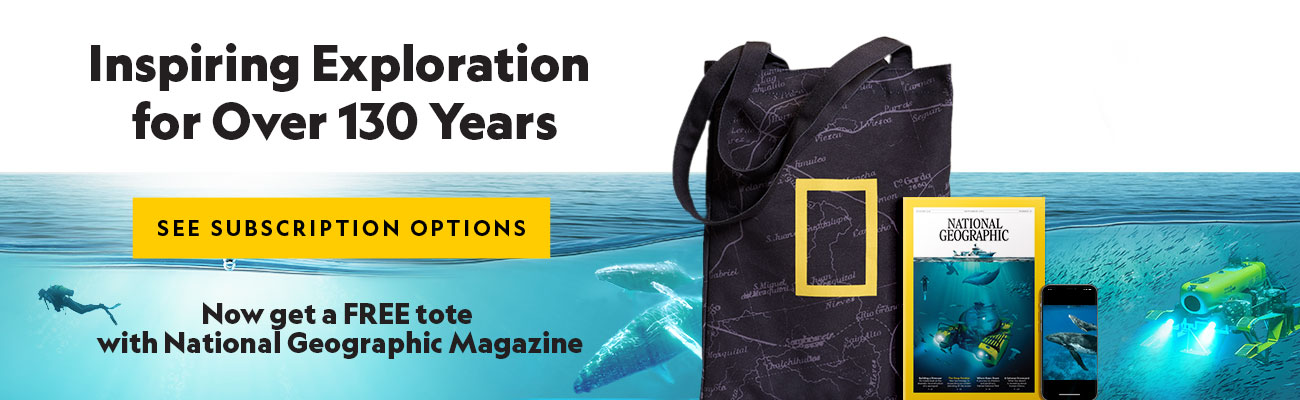 OPEN THEIR WORLD TO WONDER - GIVE THE GIFT OF NATIONAL GEOGRAPHIC.  