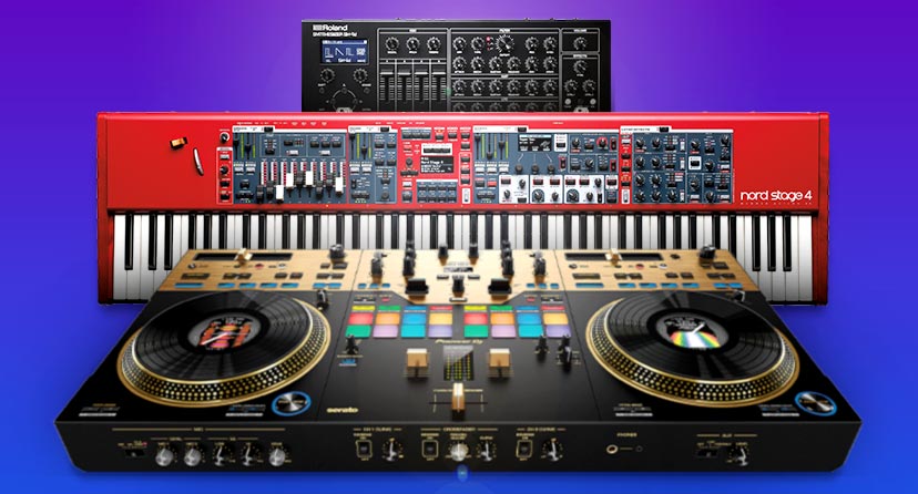 The latest gear. Trailblazing tech, cutting-edge keys and expressive synths. Shop now