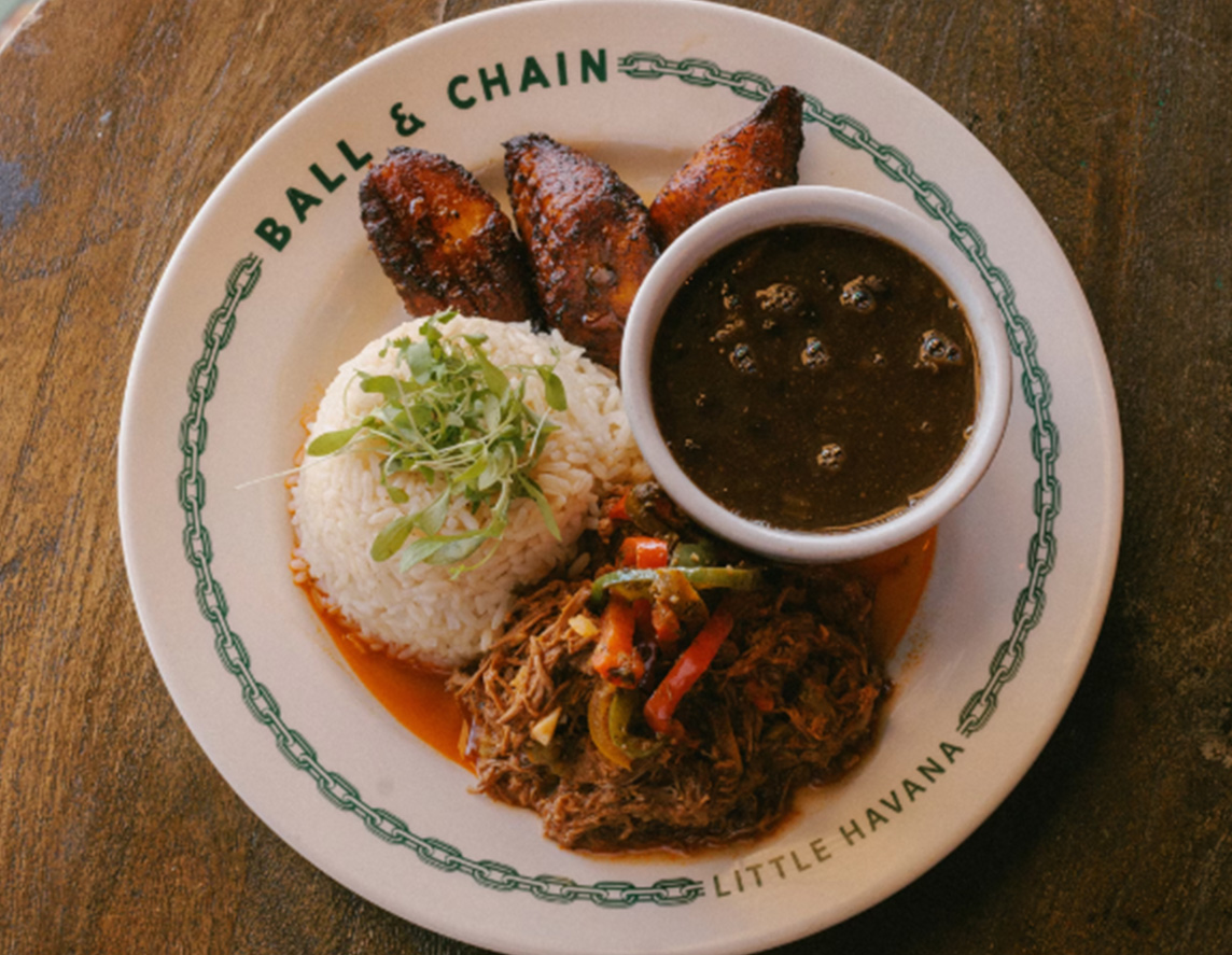 Ropa vieja, braised beef with spices and vegetables, is Cuba’s national dish.