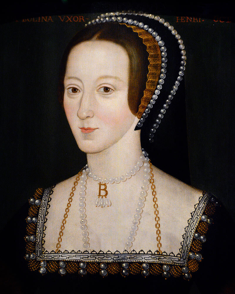 Anne Boleyn, shown here in a late 16th-century painting by an unknown artist, was the second wife of Henry VIII and executed on false charges of adultery and incest in May 1536.