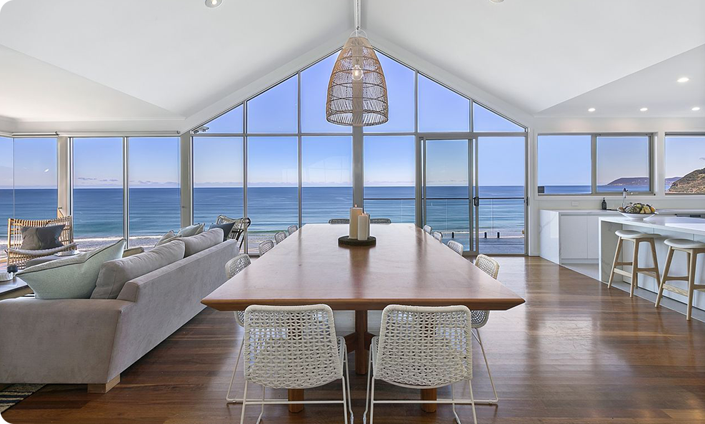 Enjoy the view from your spacious whole home rental in Melbourne, Australia.