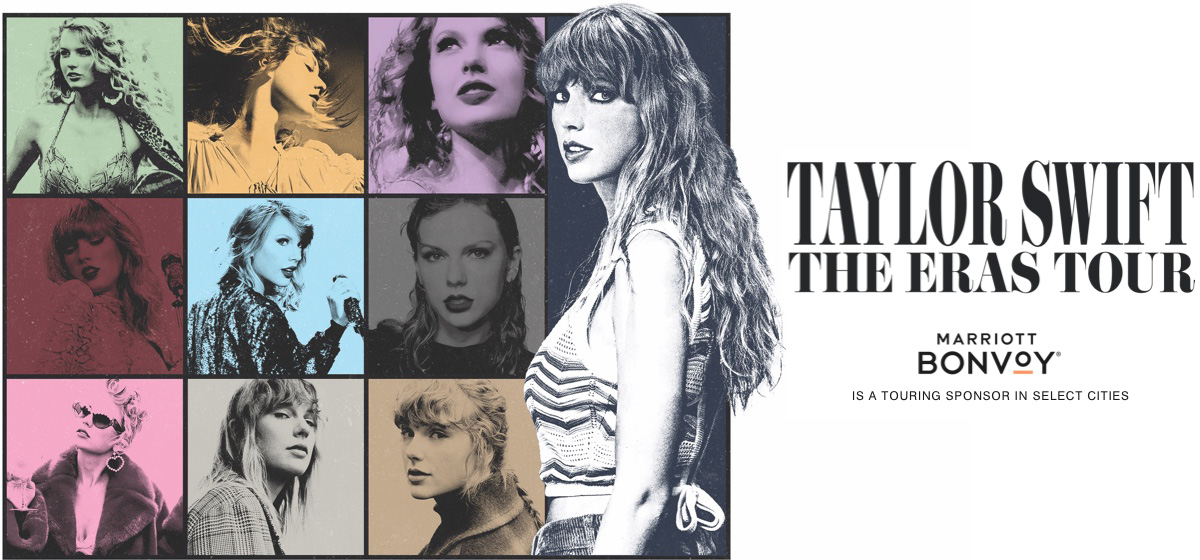 Taylor Swift The Eras Tour Marriott Bonvoy Sweepstakes landing page.