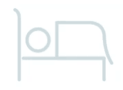 An icon of a person sleeping in a bed.