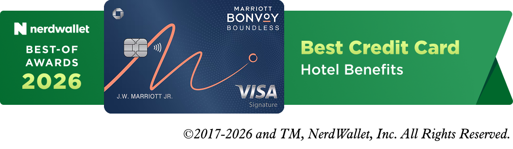 NerdWallet Best-of Awards 2026 | Best Credit Card - Hotel Benefits