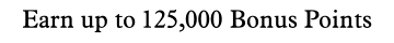 Earn up to 125,000 Bonus Points