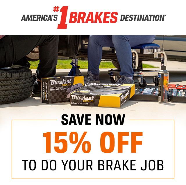 AMERICA'S #1 BRAKES DESTINATIONΔ | SAVE NOW 15% OFF TO DO YOUR BRAKE JOB