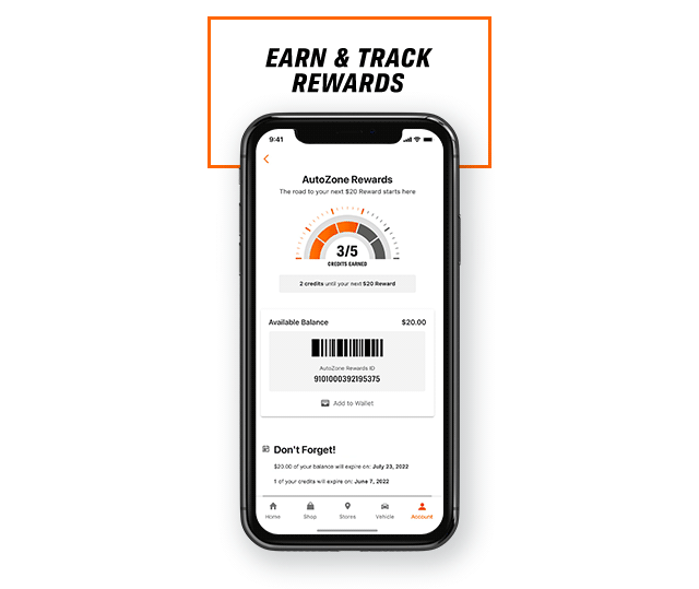 EARN & TRACK REWARDS | FIND PARTS THAT FIT | MANAGE YOUR VEHICLE | FREE NEXT DAY DELIVERY