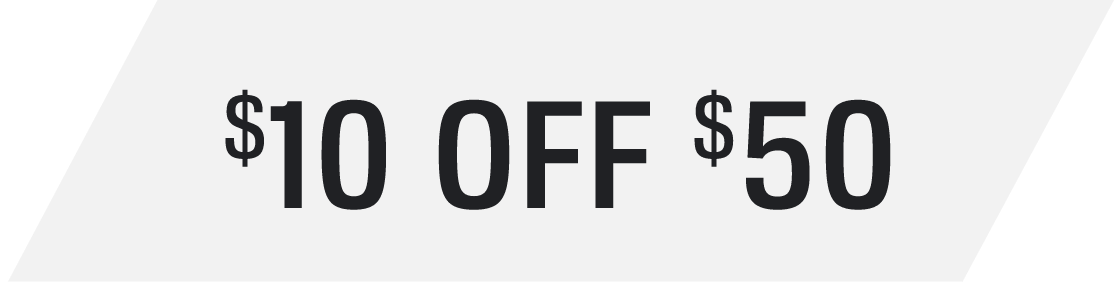 $10 OFF $50