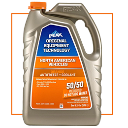 PEAX ORIGINAL EQUIPMENT TECHNOLOGY | NORTH AMERICAN VEHICLES | ORANGE ANTIFREEZE COOLANT