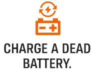 CHARGE A DEAD BATTERY.