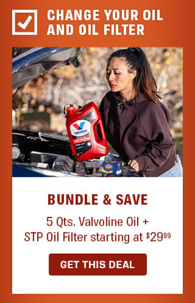 CHANGE YOUR OIL + OIL FILTER