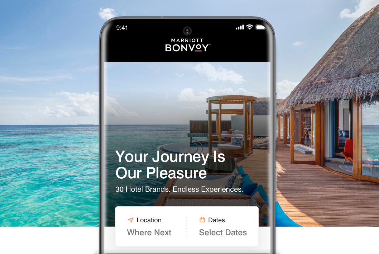 Marriott Bonvoy App Landing Page