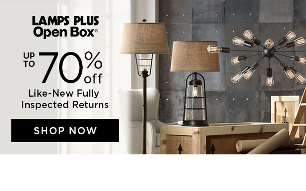 Big Savings Get Up to HALF Off Our Best Styles Lamps Plus