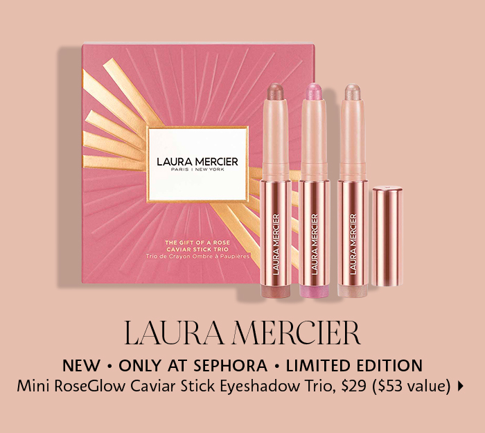 Laura Mercier Mini RoseGlow Caviar Stick Eyeshadow Trio
