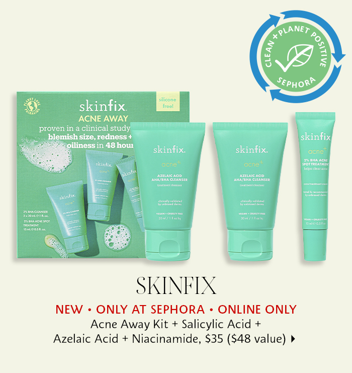 Skinfix Acne Away Kit + Salicylic Acid + Azelaic Acid + Niacinamide
