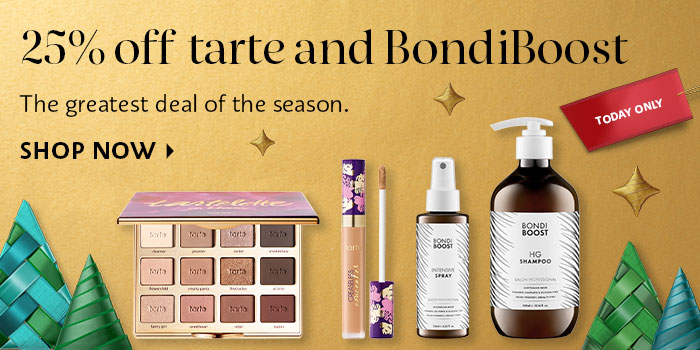 25% off tarte and BondiBoost