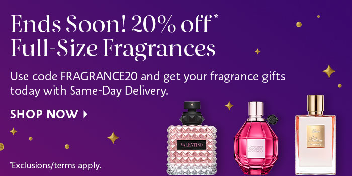 Ends Soon! 20% Off Full-Size Fragrance