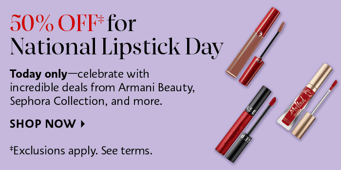 50% Off for National Lipstick Day