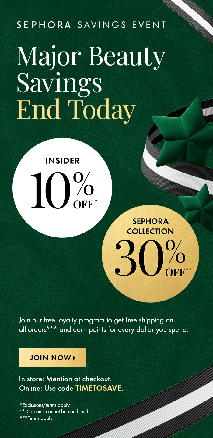 Sephora Savings Event Major Beauty Savings Ends Today
