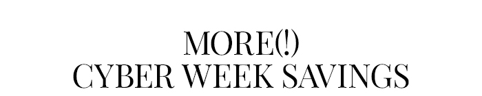 Cyber Week Savings