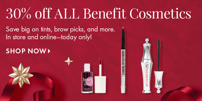 30% Off All Benefit Cosmetics