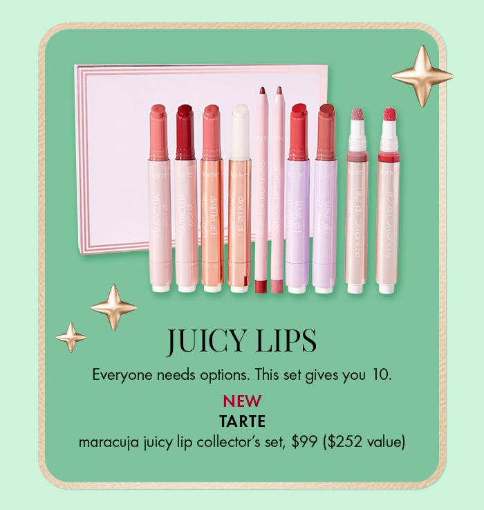 tarte maracuja juicy lip collector's set